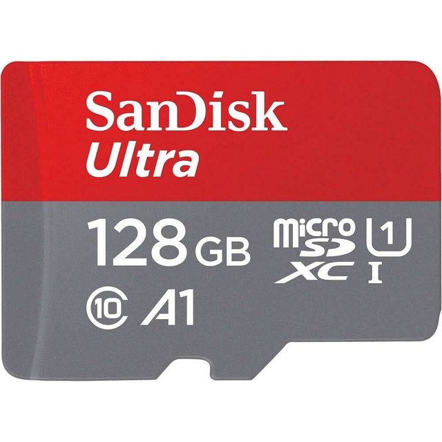 SanDisk microSDXC Ultra 128GB Imaging micro SDHC Speicherkarte 120MB/s C10HighlightsSpeicherkarten-Typ: Micro-SDHC-CardSpeicherkapazität: 128 GBGeschwindigkeit: C10