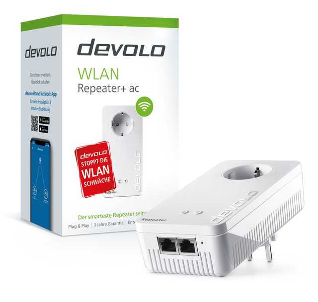 DEVOLO WiFi Repeater+ ac WLAN-Repeater, WLAN Repeater+ ac