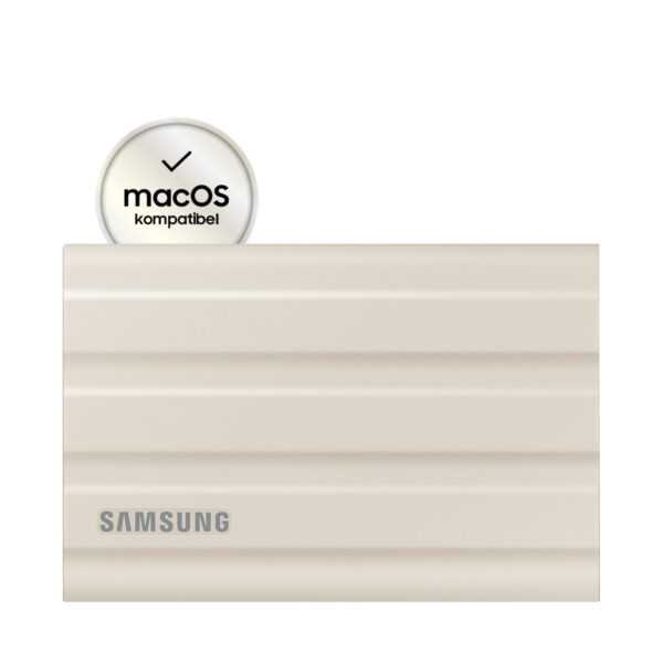 Kurzinfo: Samsung T7 Shield MU-PE2T0K - SSD - verschlüsselt - 2 TB - extern (tragbar) - USB 3.2 Gen 2 (USB-C Steckverbinder) - 256-Bit-AES - beige Gruppe Festplatten Hersteller Samsung Hersteller Art. Nr. MU-PE2T0K/EU Modell T7 Shield MU-PE2T0K EAN/UPC 8806092968462 Produktbeschreibung: Samsung T7 Shield MU-PE2T0K - SSD - 2 TB - USB 3.2 Gen 2 Typ Solid State Drive - extern (tragbar) Kapazität 2 TB Hardwareverschlüsselung Ja Verschlüsselungsalgorithmus 256-Bit-AES Schnittstelle USB 3.2 Gen 2 - USB-C Datenübertragungsrate 10