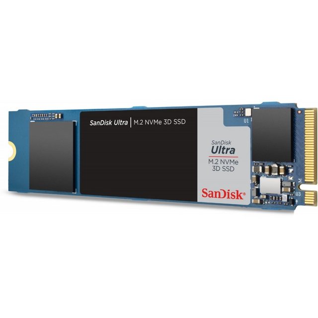 Sandisk Ultra NVMe SSD 1 TB – Interne Festplatte – schwarz interne SSD M.2 2280