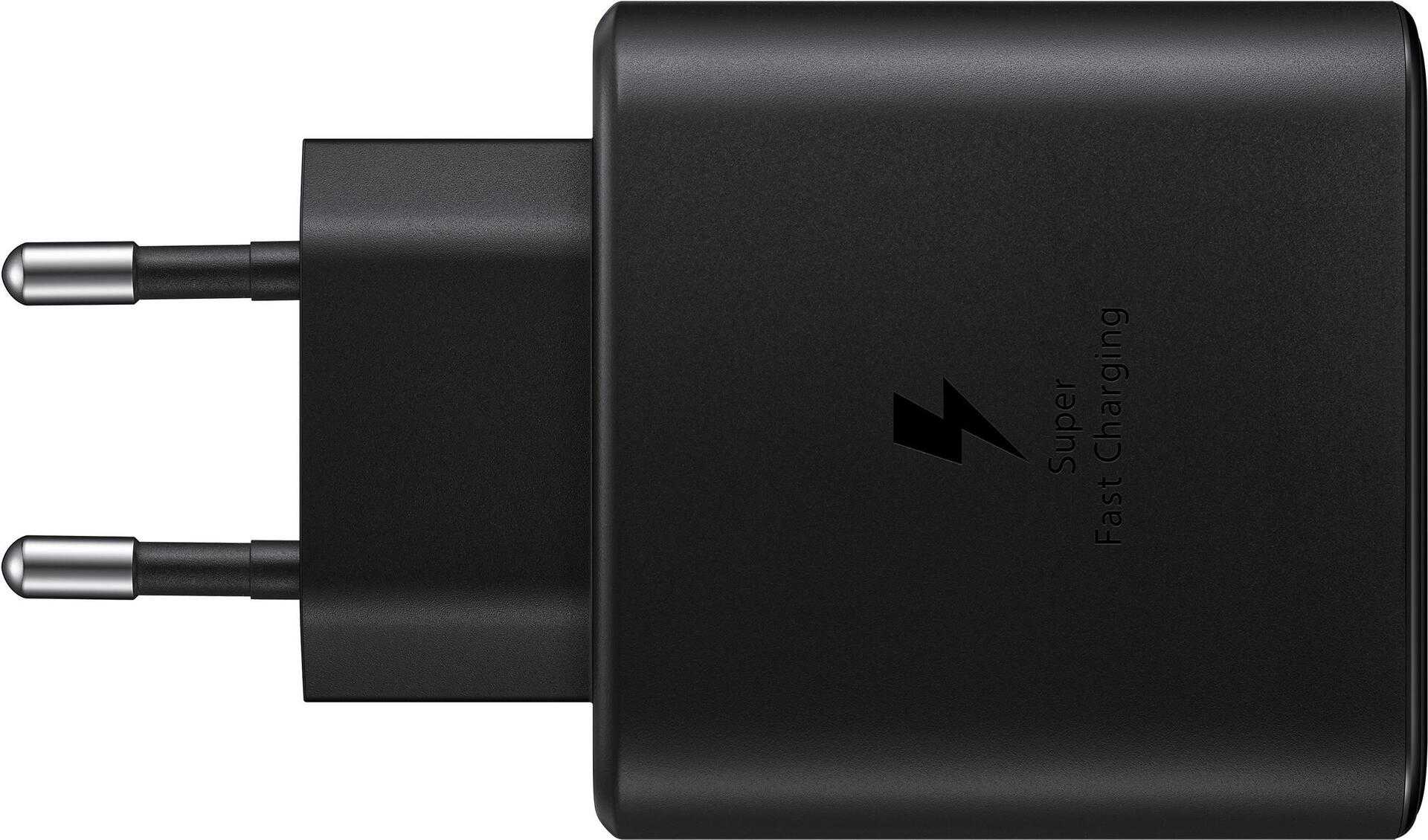 Samsung Travel Adapter EP-TA845 – Netzteil – 45 Watt – 3 A – Super Fast Charge 2,0 (USB-C) – auf Kabel: USB-C – Schwarz – für Galaxy Note10+, Note10+ 5G – ohne Kabel (EP-TA845XBEGWW)