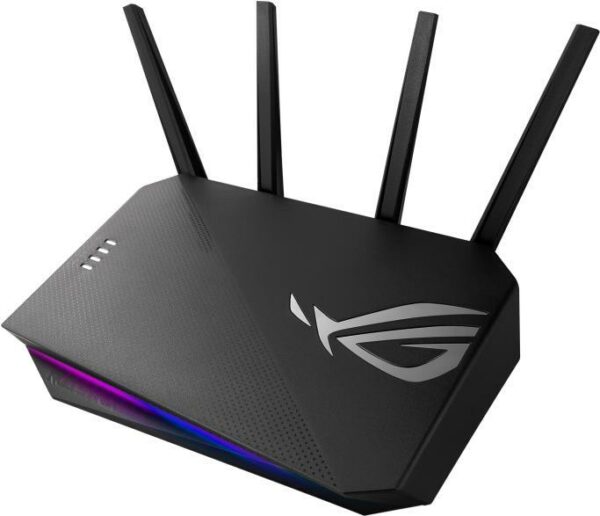 Kurzinfo: ASUS ROG STRIX GS-AX3000 - Wireless Router - 4-Port-Switch - GigE - 802.11a/b/g/n/ac/ax - Dual-Band Gruppe Bridges & Router Hersteller ASUS Hersteller Art. Nr. 90IG06K0-MO3R10 Modell ROG STRIX GS-AX3000 EAN/UPC 4711081173786 Produktbeschreibung: ASUS ROG STRIX GS-AX3000 - Wireless Router - 802.11a/b/g/n/ac/ax - Desktop Gerätetyp Wireless Router - 4-Port-Switch (integriert) Gehäusetyp Desktop WAN-Ports Anz. 1 Data Link Protocol Ethernet