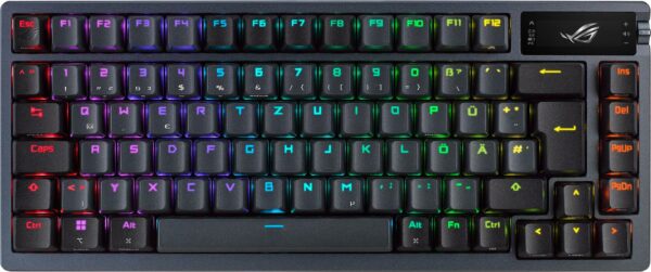 rnDIE GRENZEN ÜBERSCHREITENrnDie ROG Azoth ist eine 75%ige Gaming-Tastatur