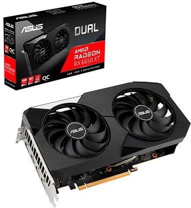 ASUS Dual Radeon RX 6650 XT OC Edition – Grafikkarten – Radeon RX 6650 XT – 8GB GDDR6 – PCIe 4,0 – HDMI, 3 x DisplayPort (90YV0HL0-M0NA00)