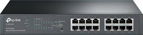 Der TL-SG1016PE ist ein 16-Port-Gigabit-Desktop-/Rack-Switch mit 8 PoE&#43