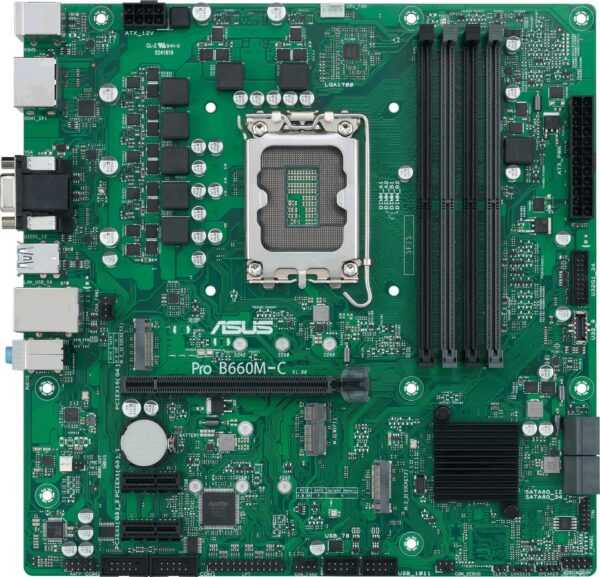 Kurzinfo: ASUS Pro B660M-C-CSM - Motherboard - micro ATX - LGA1700-Sockel - B660 Chipsatz - USB-C Gen1