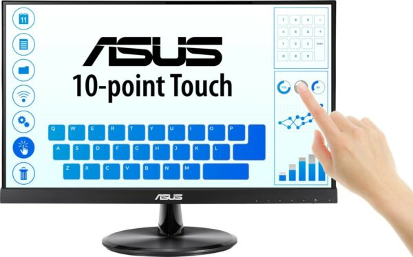 Kurzinfo: ASUS VT229H - LED-Monitor - 54.6 cm (21.5) - Touchscreen - 1920 x 1080 Full HD (1080p) - IPS - 250 cd/m² - 1000:1 - 5 ms - HDMI