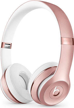 Apple Beats Solo3 – Kopfhörer mit Mikrofon – On-Ear – Bluetooth – kabellos – 3,5 mm Stecker – Geräuschisolierung – Rosegold (MX442ZM/A)