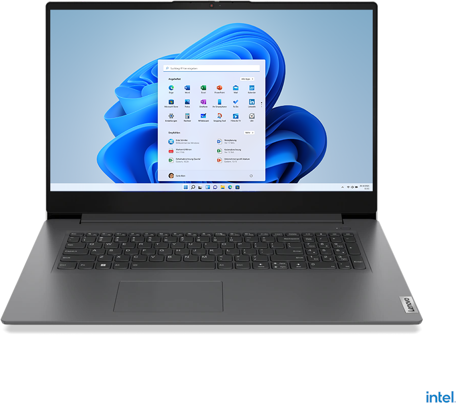 Lenovo V17 G3 IAP 82U1 – Intel Core i5 1235U / 1,3 GHz – Win 11 Home – Iris Xe Graphics – 8GB RAM – 512GB SSD NVMe – 43,9 cm (17.3) IPS 1920 x 1080 (Full HD) – Wi-Fi 6 – Iron Gray – kbd: Deutsch (82U10015GE)