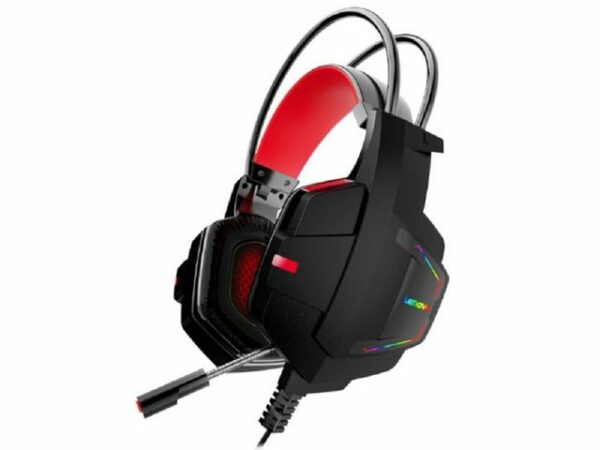 Kopfhörer mit RGB-Licht für Gamer haben eine hervorragende klare Klangqualität und ein empfindliches eingebautes Mikrofon. Kabel mit USB-Anschluss