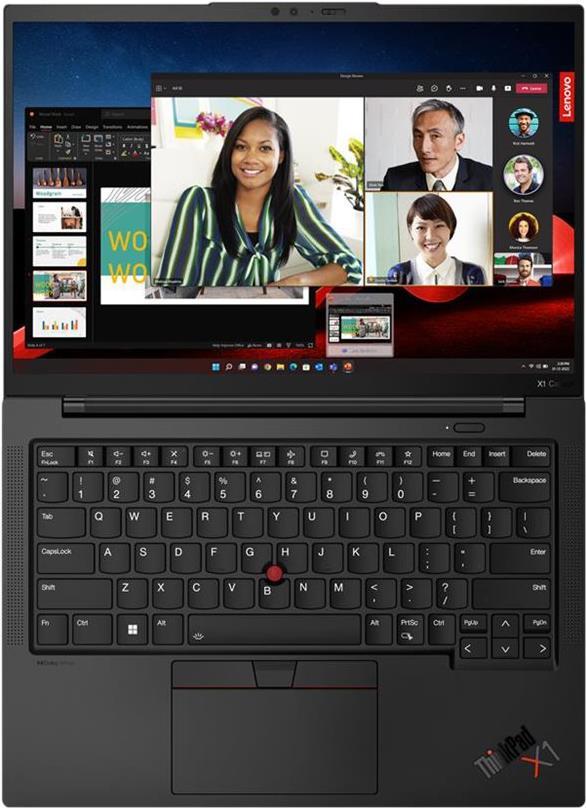 Lenovo ThinkPad X1 Carbon Gen 11 21HM – 180°-Scharnierdesign – Intel Core i7 1355U / 1.7 GHz – Evo – Win 11 Pro – Intel Iris Xe Grafikkarte – 16 GB RAM – 512 GB SSD TCG Opal Encryption 2, NVMe, Performance – 35.6 cm (14) IPS 1920 x 1200 – NFC, 802.11a/b/g/n/ac/ax (Wi-Fi 6E) – 4G LTE – tiefschwarze Farbe – kbd: Deutsch – mit 3 Jahre Lenovo Premium-Support, CO2-Ausgleich 0,5 Tonnen