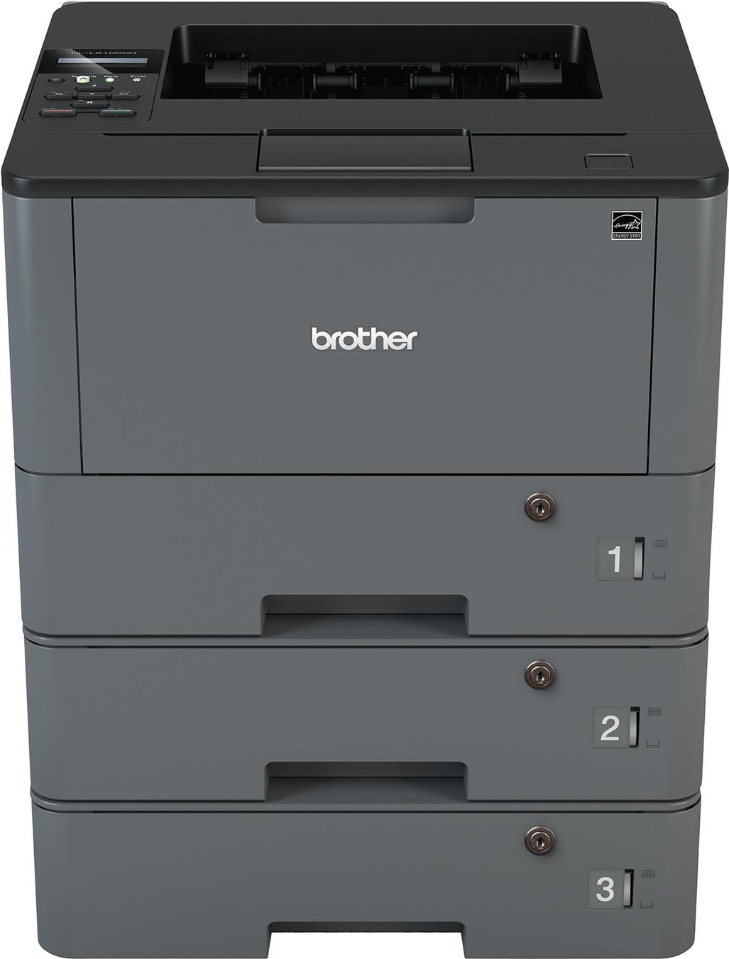 Brother HL-L5100DNTT – Lockable – Drucker – monochrom – Duplex – Laser – A4/Legal – 1200 x 1200 dpi – bis zu 40 Seiten/Min. – Kapazität: 800 Blätter – USB 2.0, LAN mit Brother PRINT AirBag for 200000 pages (HLL5100DNKEYG2)