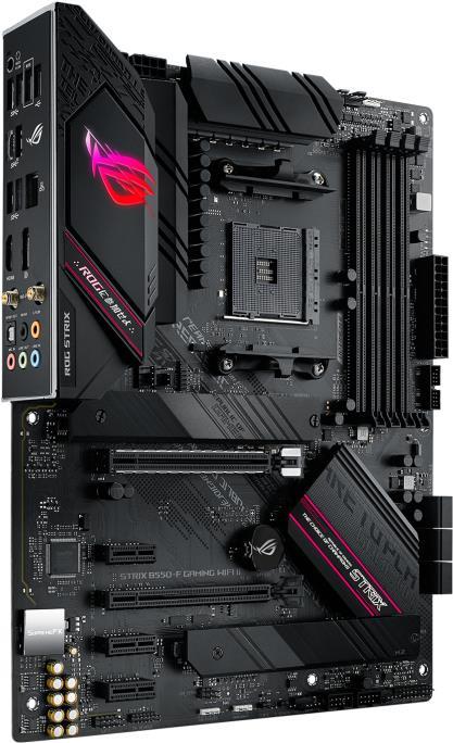 ASUS ROG STRIX B550-F GAMING WIFI II – Motherboard – ATX – Socket AM4 – AMD B550 Chipsatz – USB-C Gen2, USB 3.2 Gen 1, USB 3.2 Gen 2 – 2.5 Gigabit LAN, Wi-Fi, Bluetooth – Onboard-Grafik (CPU erforderlich) – HD Audio (8-Kanal)