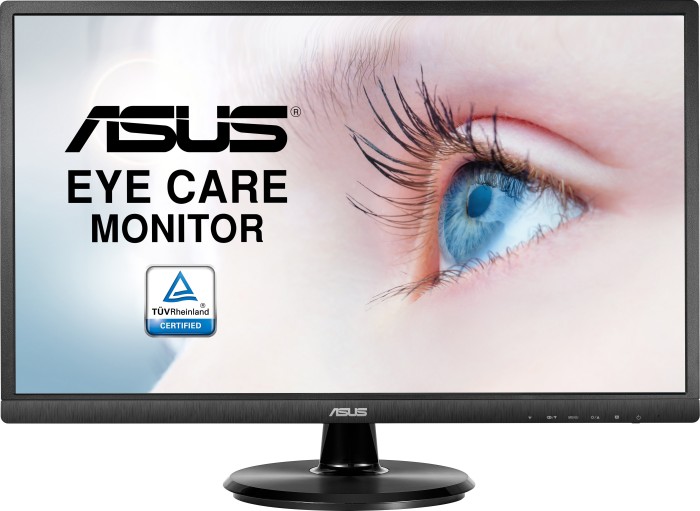 ASUS VA249HE – LED-Monitor – 60.5 cm (23.8) – 1920 x 1080 Full HD (1080p) – VA – 250 cd/m² – 3000:1 – 5 ms – HDMI, VGA – Schwarz