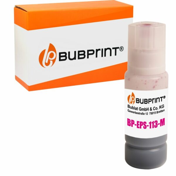 Bubprint EOL Druckerpatrone kompatibel für Epson 113 EcoTank magenta