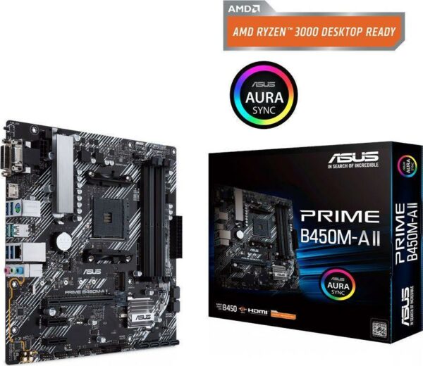 Kurzinfo: ASUS PRIME B450M-A II - Motherboard - micro ATX - Socket AM4 - AMD B450 - USB 3.2 Gen 1