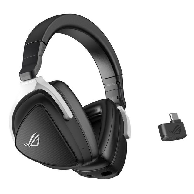 Asus ROG Delta S Wireless Gaming-Headset (2,4-GHz- und Bluetooth-Konnektivität, 50-mm-ASUS-Essence-Treibern, AI Beamforming-Mikrofone, AI-Noise-Cancelation, kompatibel mit PCs, Macs, PlayStation® 5, Nintendo Switch)