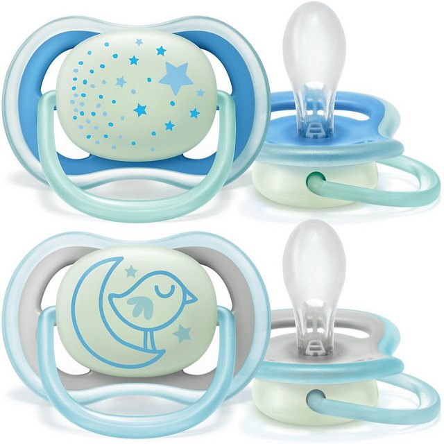 Philips AVENT Schnuller Schnuller ultra air Night, SCF376/20, 6-18m Mixed