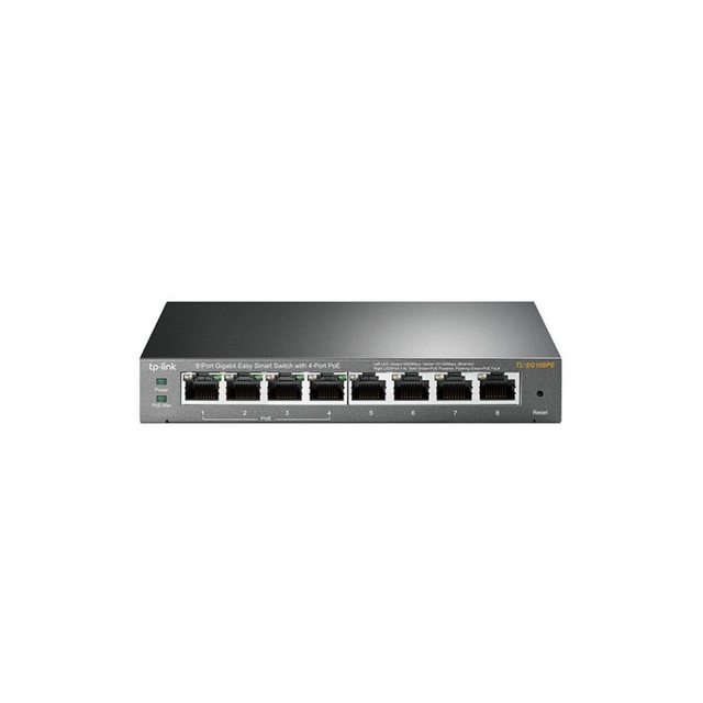 TP-Link TL-SG108PE – 8-Port Gigabit Desktop PoE Easy Smart-Switch Netzwerk-Switch