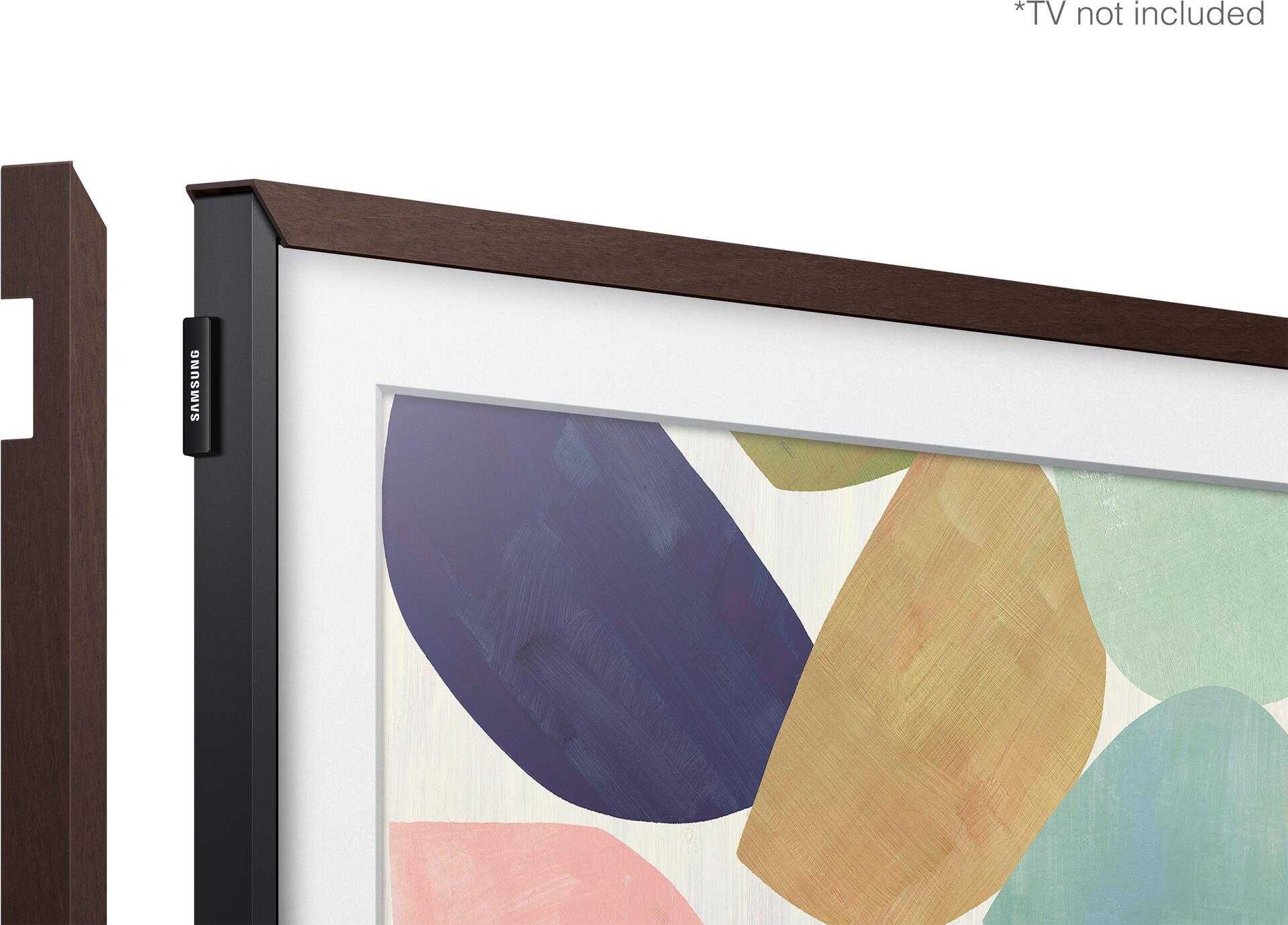 Samsung Customisable Bezel VG-SCFT32BW – Montagekomponente (edge finishing set) für TV – Kunststoff – braun – Bildschirmgröße: 81.3 cm (32) – auf Flatpanel, rechts von Flatpanel, links von Flatpanel, unter Flatpanel – für Samsung QE32LS03TAK, QE32LS03TBK, QN32LS03TAF, QN32LS03TBF