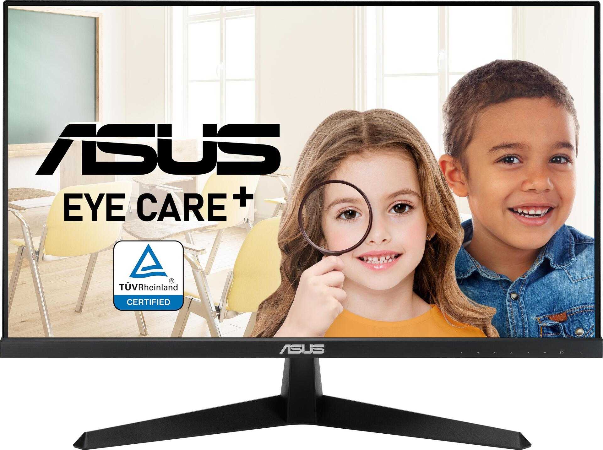 ASUS VY249HE – LED-Monitor – 60.5 cm (23.8) – 1920 x 1080 Full HD (1080p) @ 75 Hz – IPS – 250 cd/m² – 1000:1 – 1 ms – HDMI, VGA