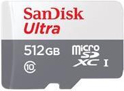 SanDisk Ultra – Flash-Speicherkarte – 512GB – Class 10 – microSDXC UHS-I (SDSQUNR-512G-GN3MN)