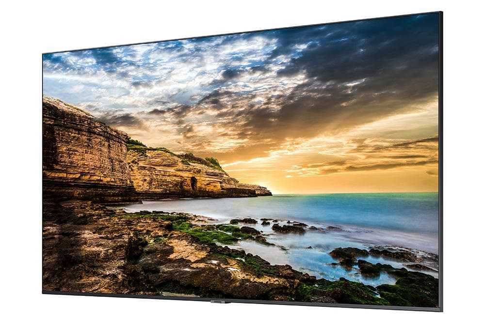 Kurzinfo: Samsung QE43T - 108 cm (43) Diagonalklasse QET Series LCD-Display mit LED-Hintergrundbeleuchtung - Digital Signage - 4K UHD (2160p) 3840 x 2160 Gruppe Fernsehgeräte & Flachbildschirme Hersteller Samsung Hersteller Art. Nr. LH43QETELGCXEN Modell QE43T EAN/UPC 8806090505171 Produktbeschreibung: Samsung QE43T QET Series - 108 cm (43) LCD-Display mit LED-Hintergrundbeleuchtung - 4K Produktbeschreibung Samsung QE43T QET Series - 108 cm (43) LCD-Display mit LED-Hintergrundbeleuchtung - 4K - für Digital Signage Produkttyp LCD-Flatpanel mit LED-Hintergrundbeleuchtung Diagonale Klasse 108 cm (43) Kommerzielle Verwendung Ja - Digital Signage Auflösung 3840 x 2160 Anzeigeformat 4K UHD (2160p) Videoschnittstelle HDMI Anzahl der HDMI-Anschlüsse 2 Anschlüsse Konnektivität LAN LCD Hintergrundlicht-Technologie LED-Hintergrundbeleuchtung Seitenverhältnis des Bildes 16:9 TV-Tuner Kein Tuner Profi-Funktionen SMART Signage Platform Bildverbesserungen Mega dynamisches Kontrastverhältnis