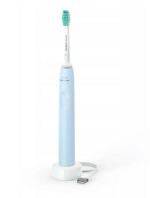 Philips Sonicare 2100 Series HX3651/12 Elektrische Zahnbürste TimerFortschrittliche SchalltechnologieKraftvolle Borstenvibrationen lassen Mikrobläschen tief in Ihre Zahnzwischenräume eindringen und verteilen sie entlang des Zahnfleisches für ein erfrischendes Erlebnis. Das Putzen von 2 Minuten mit dieser Zahnbürste gleicht dem Zähneputzen von zwei Monaten mit einer Handzahnbürste. 31.000 Putzbewegungen pro Minute reinigen Ihre Zähne sanft