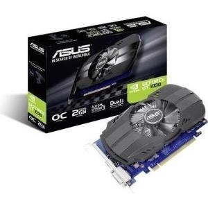 ASUS PH-GT1030-O2G – OC Edition – Grafikkarten – GF GT 1030 – 2GB GDDR5 – PCIe 3.0 x16 – DVI, HDMI (90YV0AU0-M0NA00)