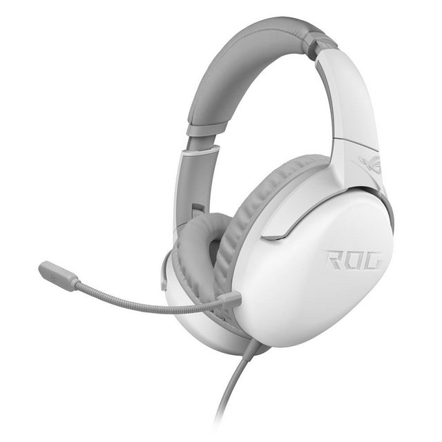 Asus ROG Strix Go Core Moonlight White Gaming-Headset (kabelgebunden, 3,5mm-Klinkenstecker, leicht, Weiß)