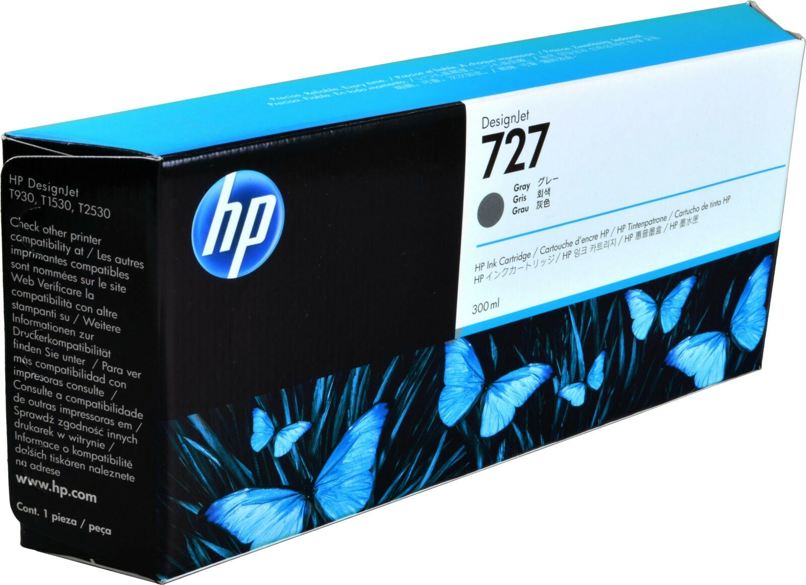 HP Tinte F9J80A  727  grau