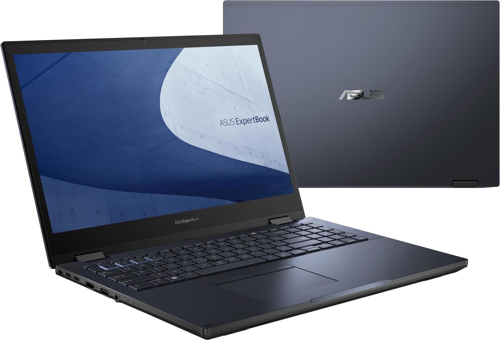 ASUS ExpertBook B2502FBA-N80178X i7-1260P Hybrid (2-in-1) 39,6 cm (15.6 ) Touchscreen Full HD Intel® Core i7 16 GB DDR4-SDRAM 1000 GB SSD Wi-Fi 6E (802.11ax) Windows 11 Pro Schwarz (90NX04L1-M006T0)