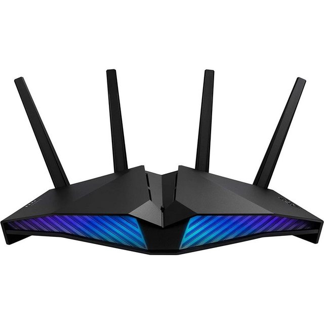 Asus RT-AX82U V2 WLAN-Router, AX5400, WiFi 6, 802.11ax, Dual-Band, RGB-Beleuchtung