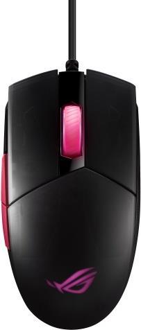 Kurzinfo: ASUS ROG Strix Impact II Electro Punk - Maus - rechts- und linkshändig - optisch - 5 Tasten - kabelgebunden - USB - Schwarz