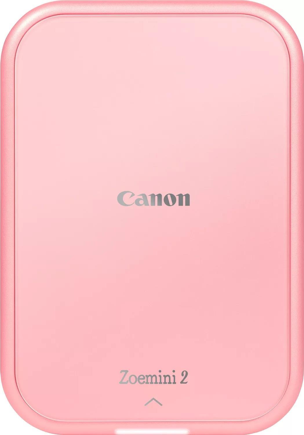 Canon Zoemini 2 – Drucker – Farbe – Zink – 50.8 x 76.2 mm – 313 x 500 dpi – bis zu 0.83 Min./Seite (einfarbig)/ bis zu 0.83 Min./Seite (Farbe) – Kapazität: 10 Blätter – Bluetooth 5.0 – pink (5452C003)