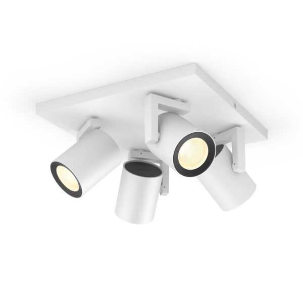 Philips Hue Argenta White & Color Ambiance 5062431P7 / 8718696171608 - Farbe: Weiß - Material: Aluminium - Fassung: GU10 Schutzart: IP20 - Höhe: 12