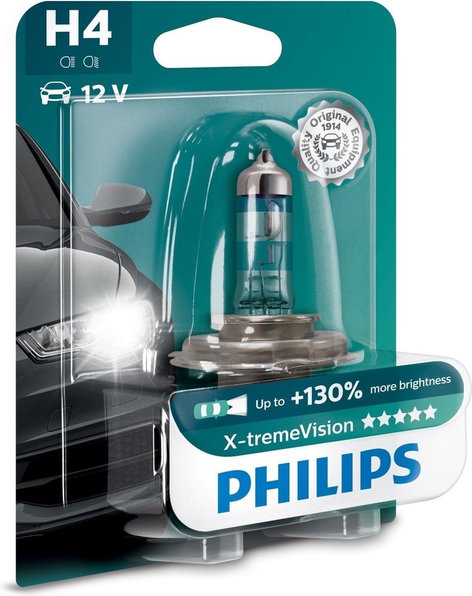 Philips Halogen-Glühlampe X-Tremevision H4 60/55 W 12 V