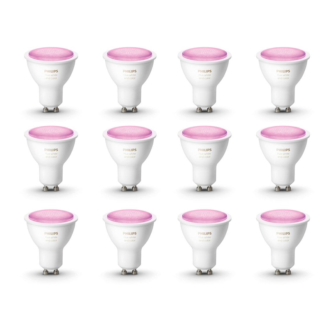 Philips Hue White & Color Ambiance GU10 Bluetooth 12er-Set – LED-Spot