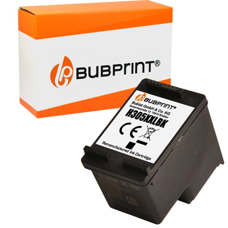 Bubprint Kompatibel für HP 305 XL 1x Tintenpatrone Schwarz von Bubprint