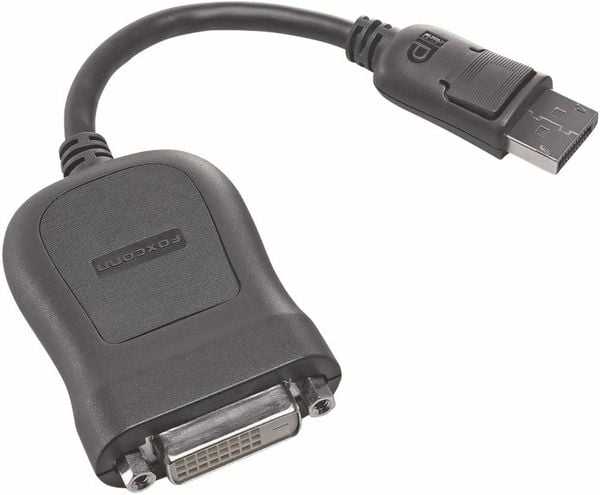 Lenovo 45J7915 Adapter [1x DVI-D Stecker – 1x DisplayPort Stecker] Schwarz