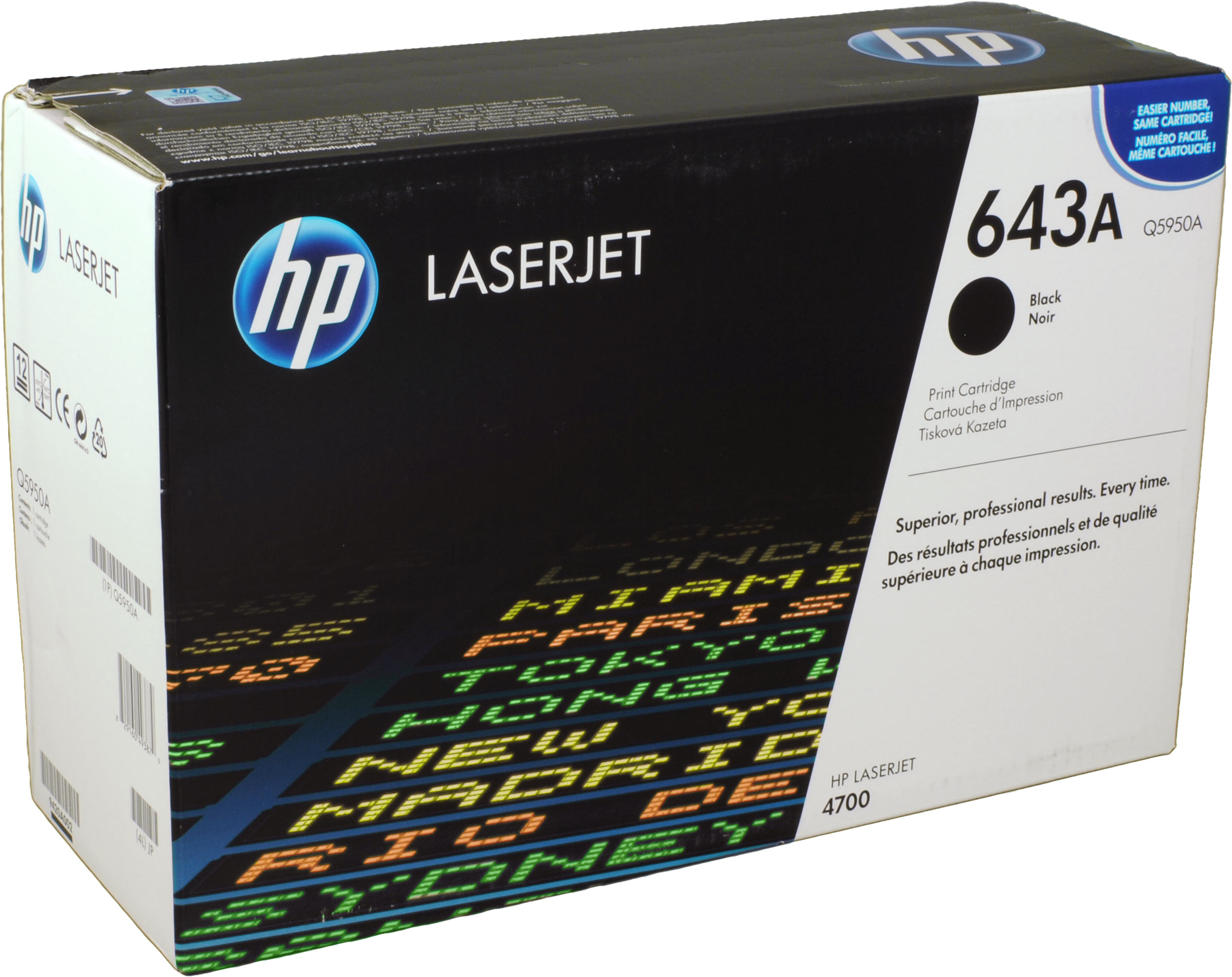 HP Toner Q5950A  643A  schwarz