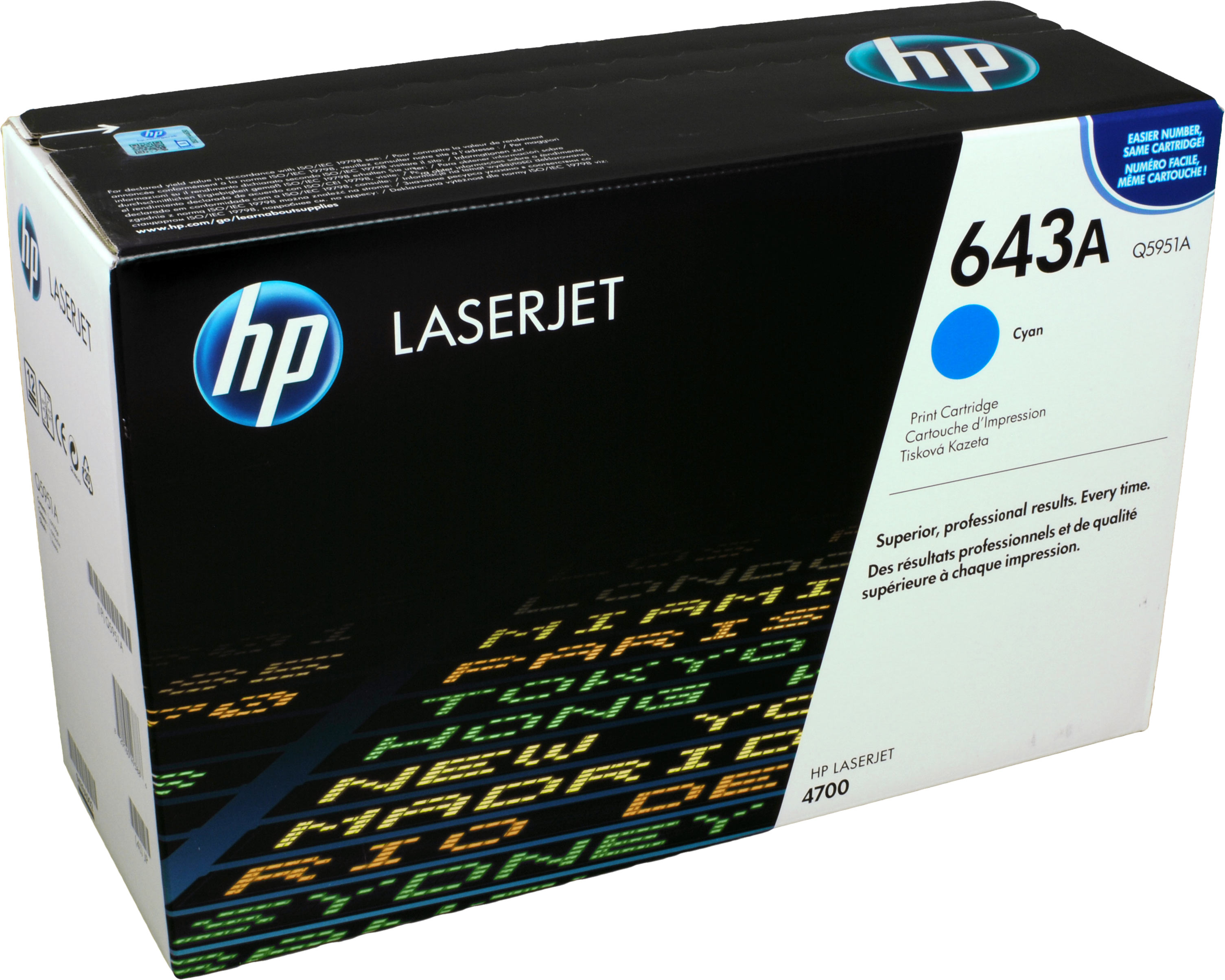 HP Toner Q5951A  643A  cyan