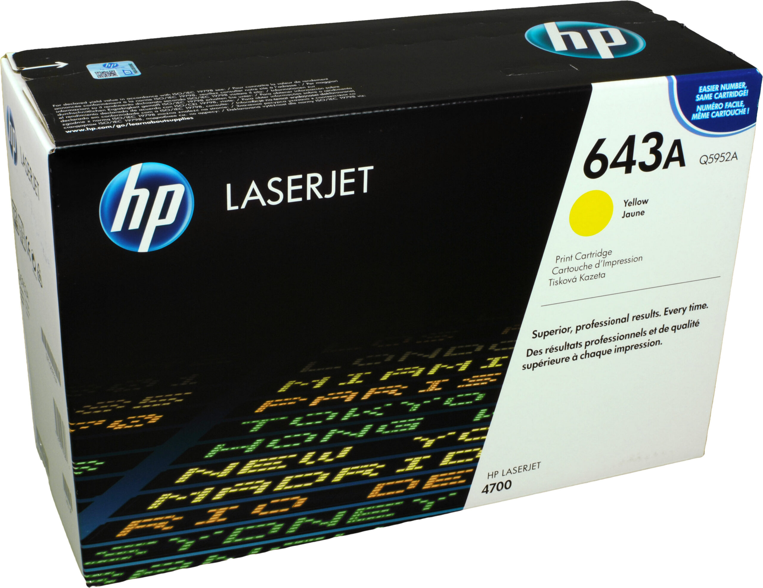 HP Toner Q5952A  643A  yellow