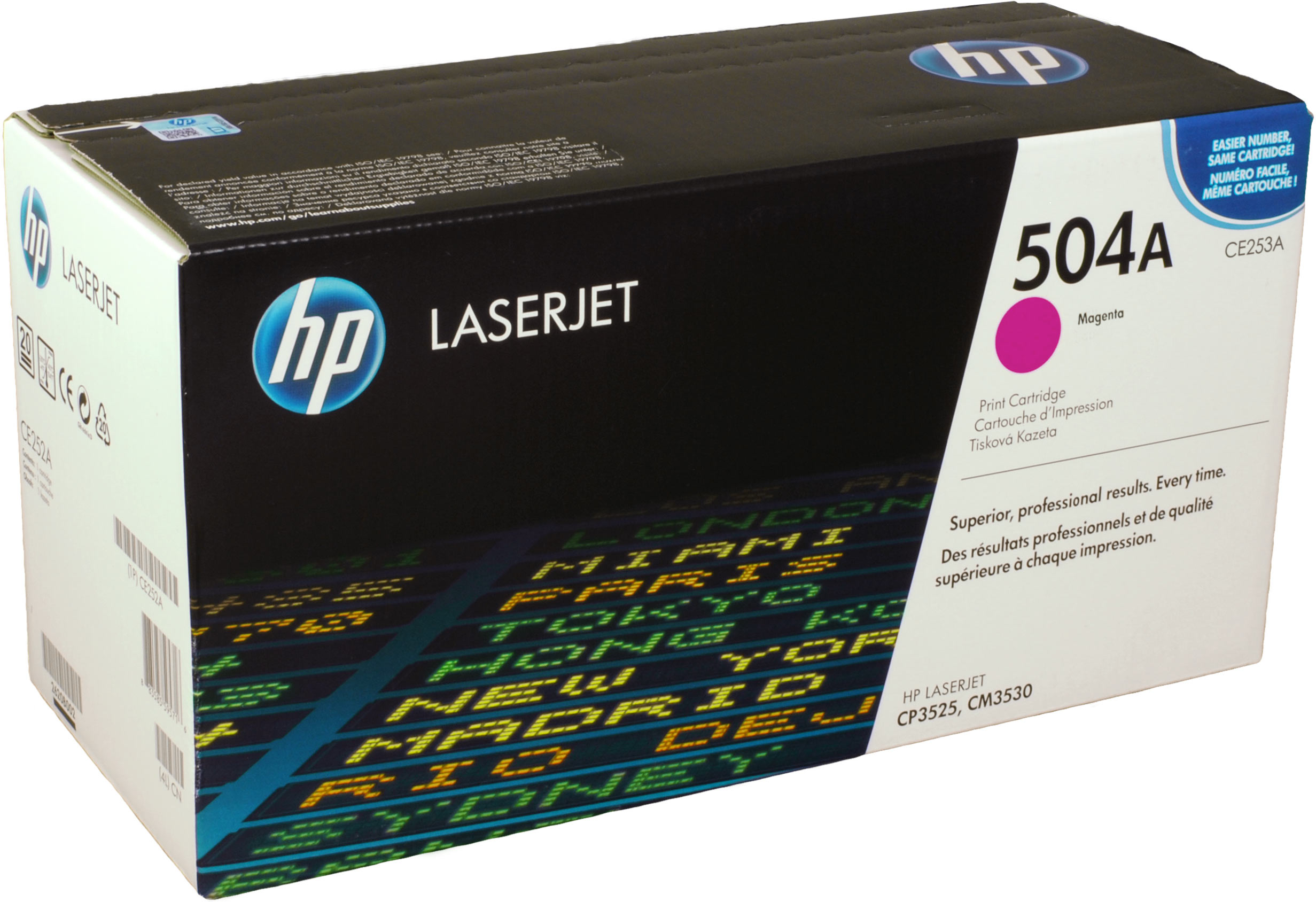 HP Toner CE253A  504A  magenta