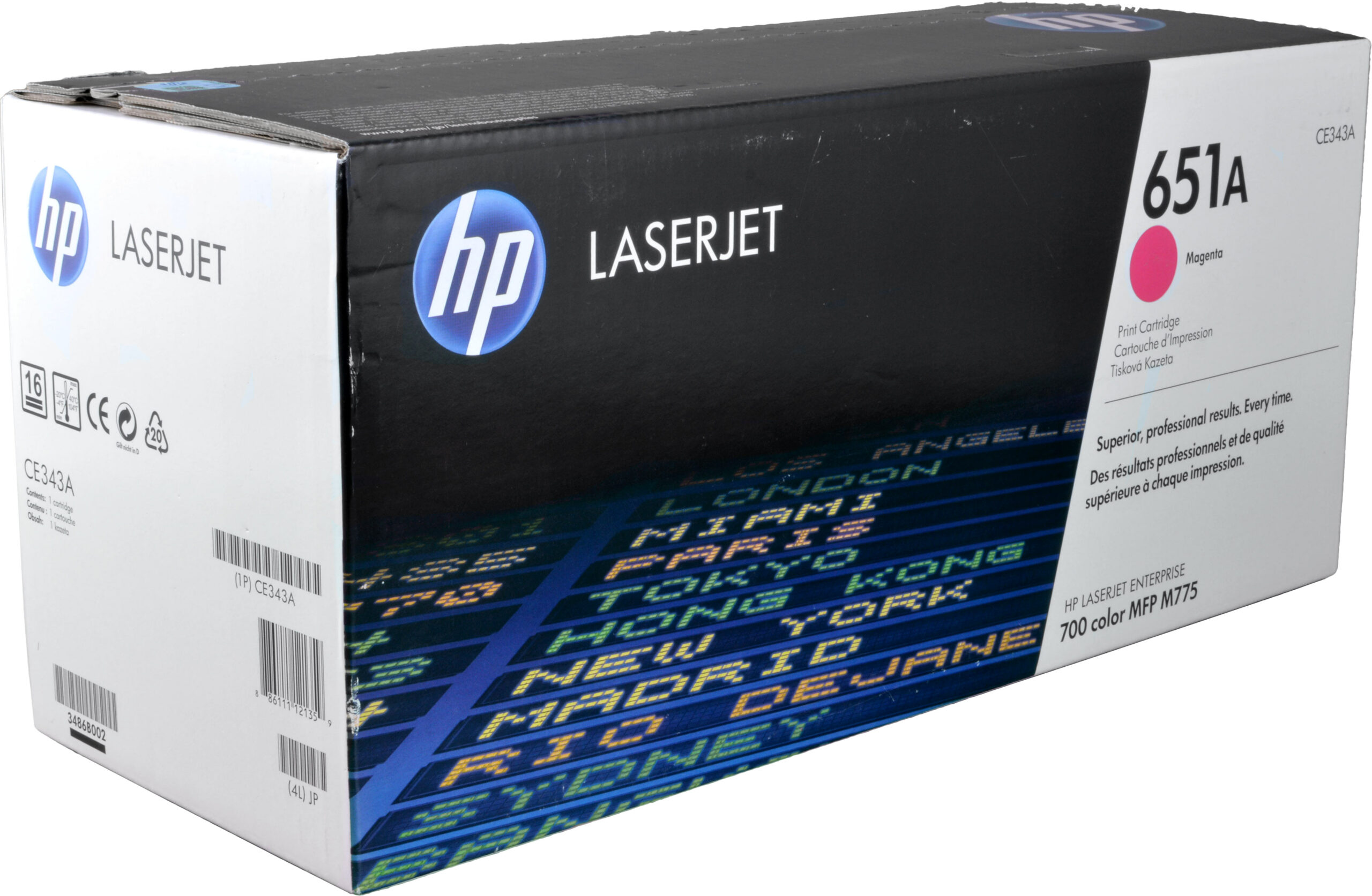 HP Toner CE343A  651A  magenta