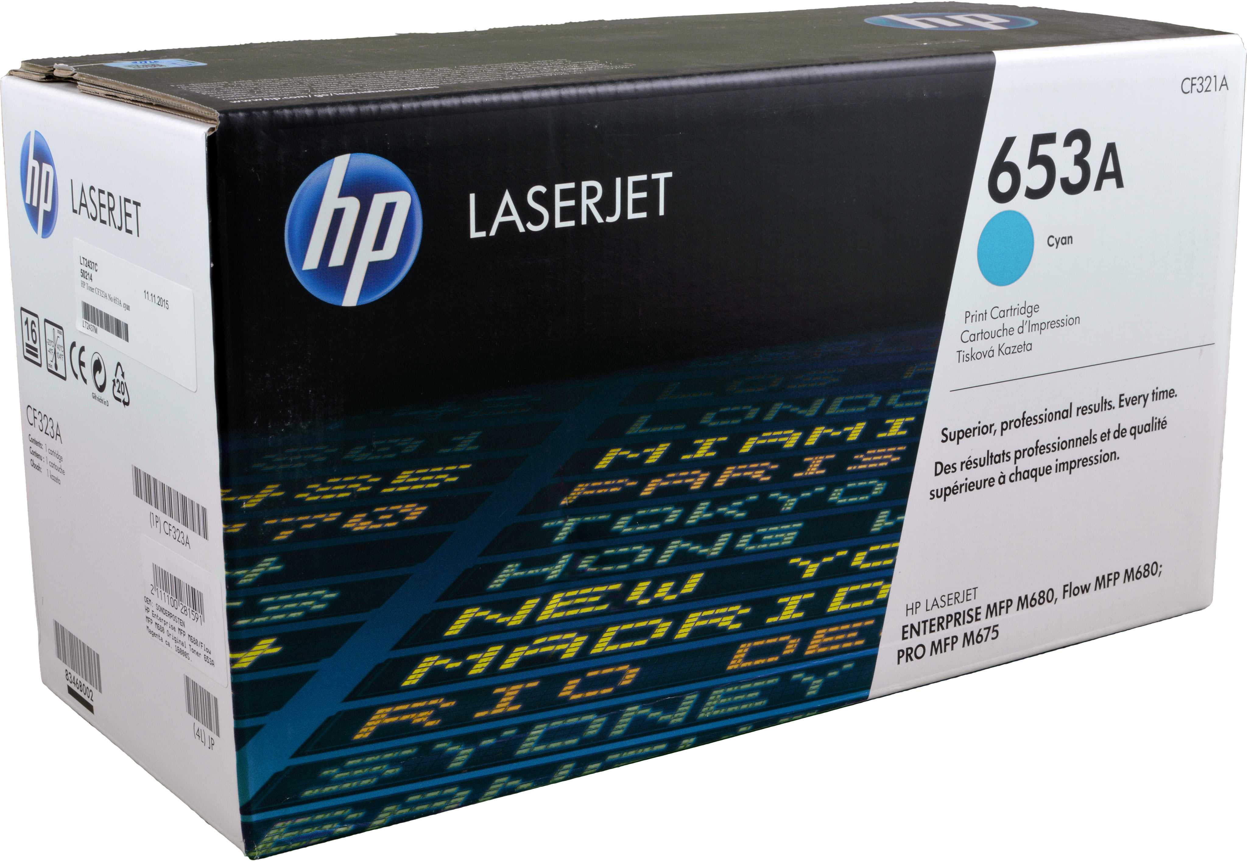 HP Toner CF321A  653A  cyan