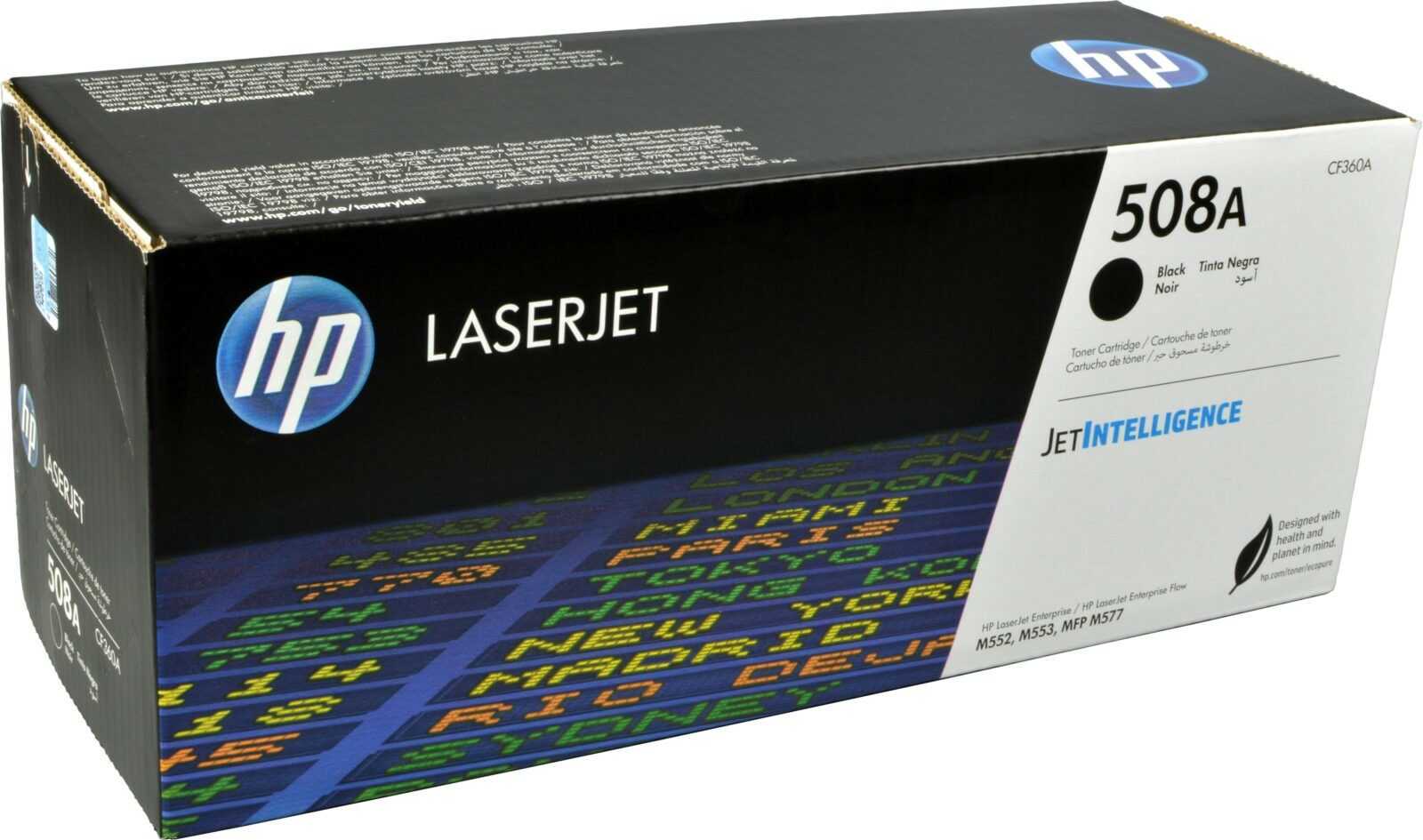 HP Toner CF360A  508A  schwarz