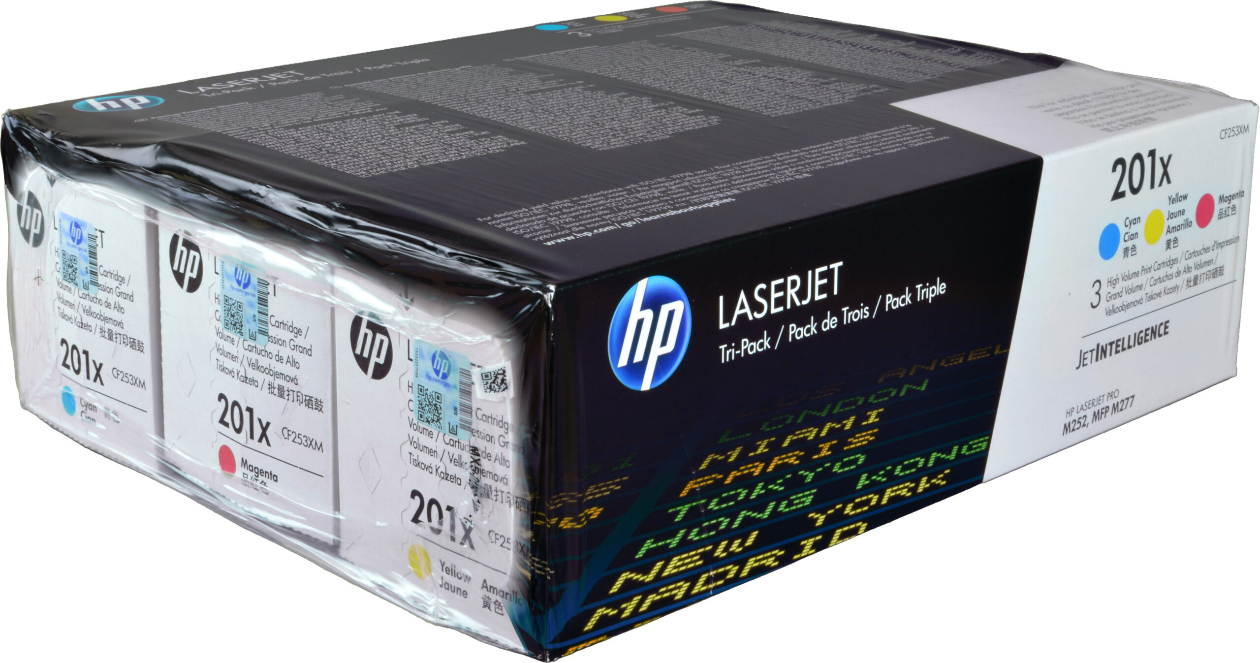 3 HP Toner CF253XM  201X  3-farbig