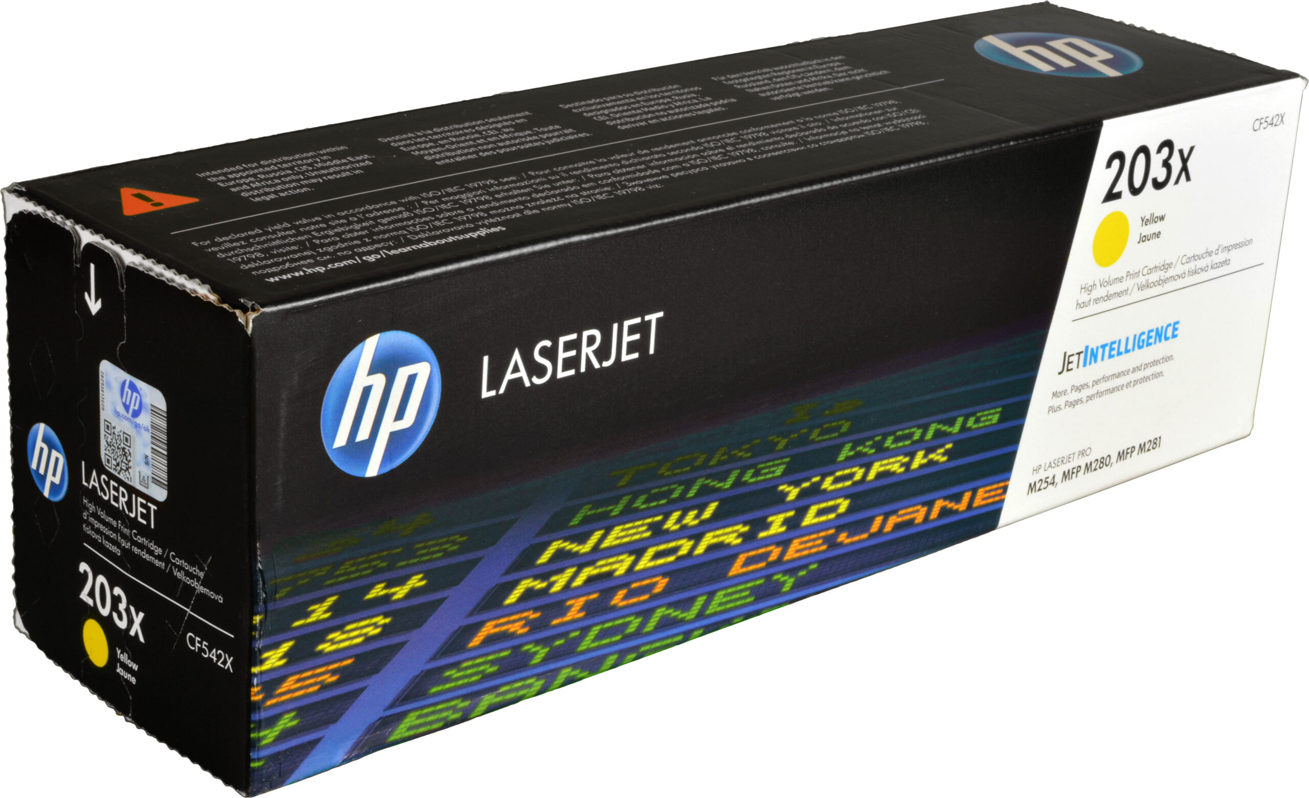 HP Toner CF542X  203X  yellow