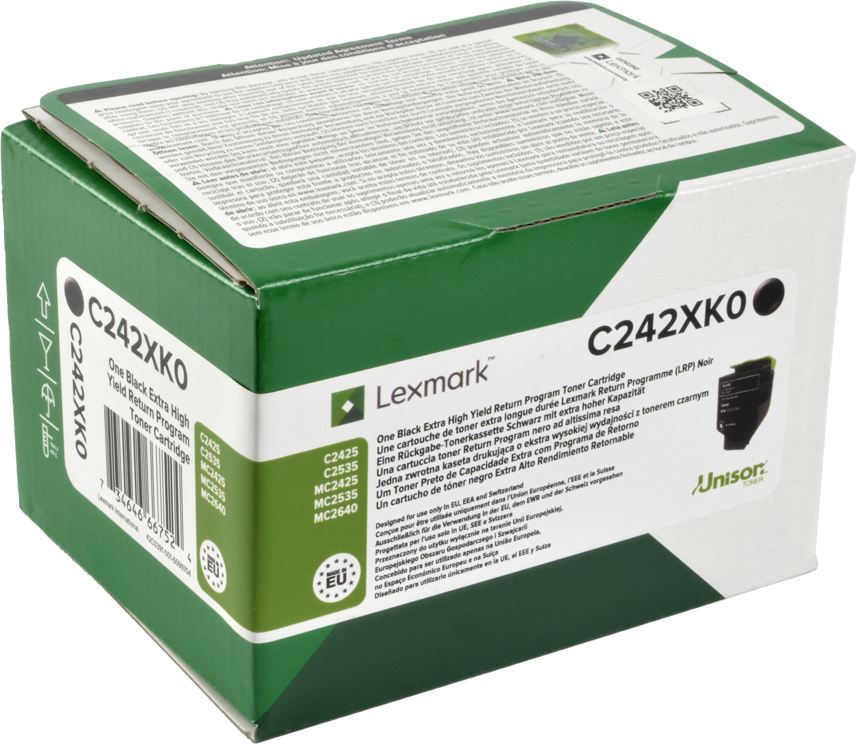 Lexmark Toner C242XK0  schwarz